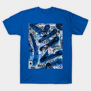 Blue Graffiti NYC Street Art Colors T-Shirt
